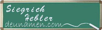 Siegrich Hebler Visitenkarte